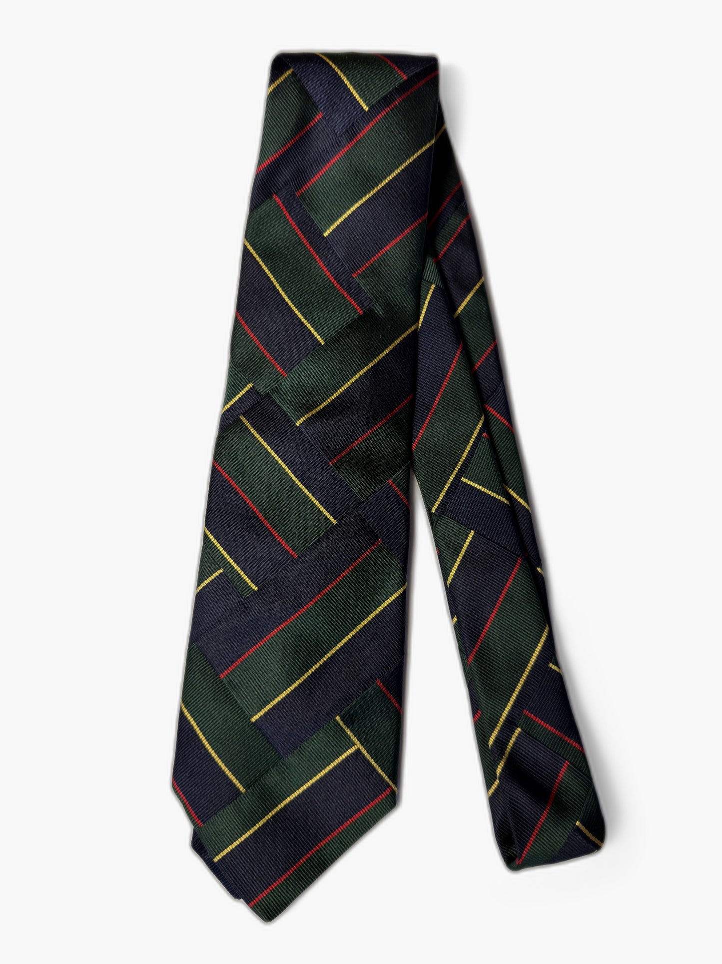 Robert Talbott Vintage Krawatte mit Tartan, gruen-blau Tartan-Karo, Gesamtansicht