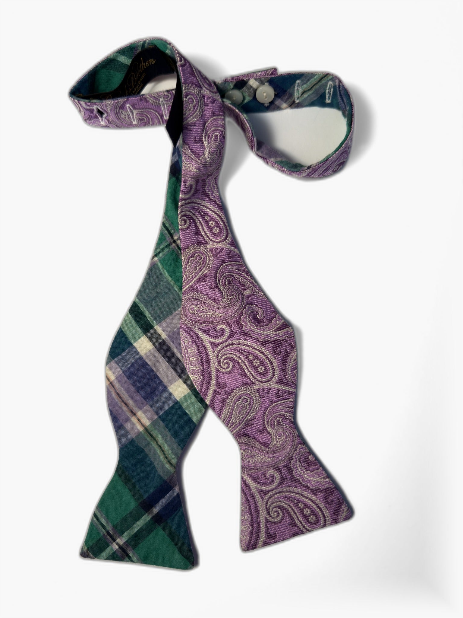 Brooks Brothers Wendeschleife Madras-Karo und Paisley