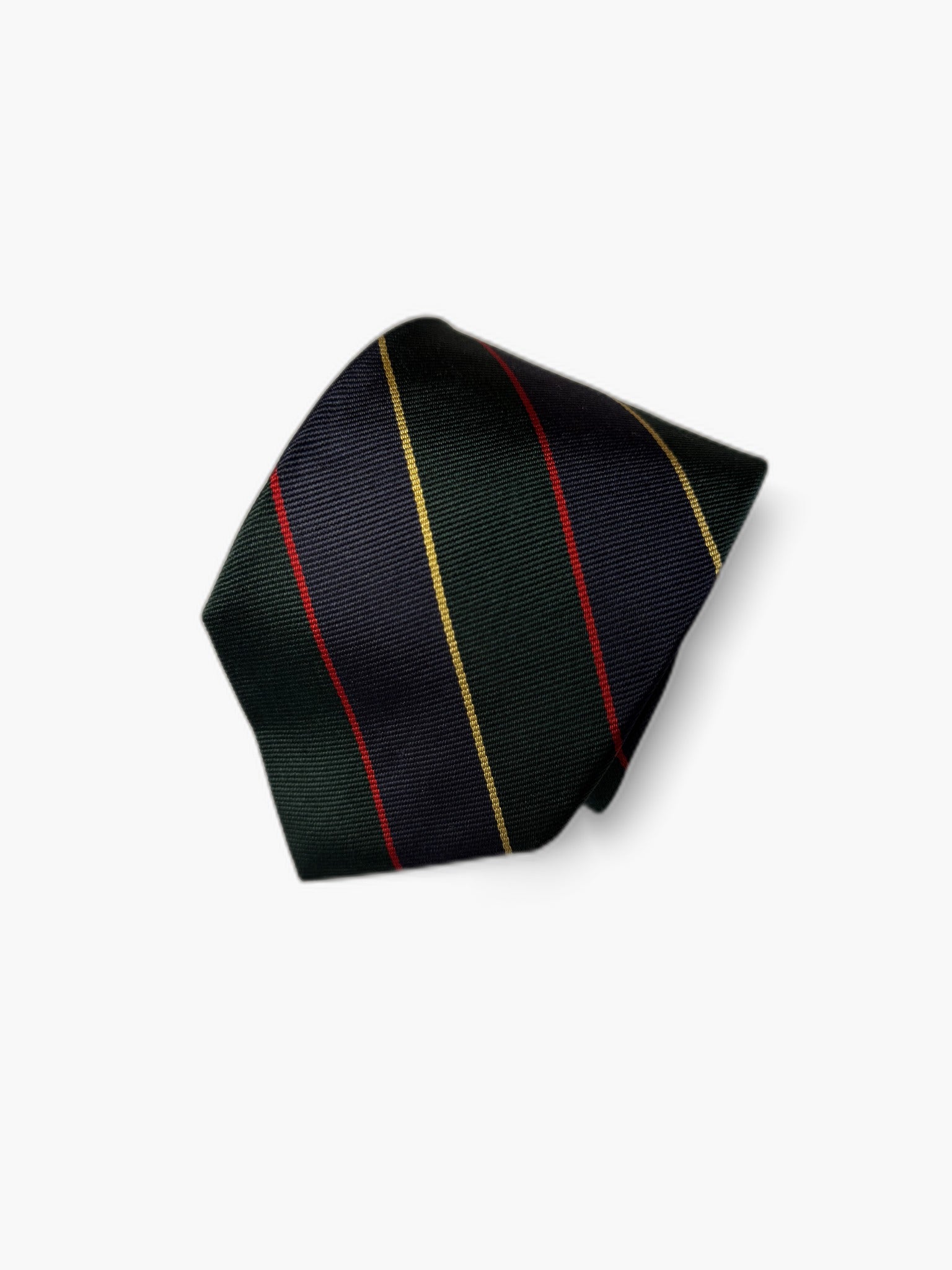 Brooks Brothers Vintage Krawatte mit Multi-Stripe, gruen-blau Multi-Streifen mit rot-gelb, Detailansicht