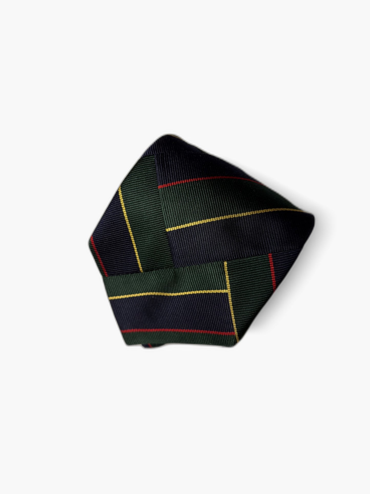 Robert Talbott Vintage Krawatte mit Tartan, gruen-blau Tartan-Karo, Detailansicht