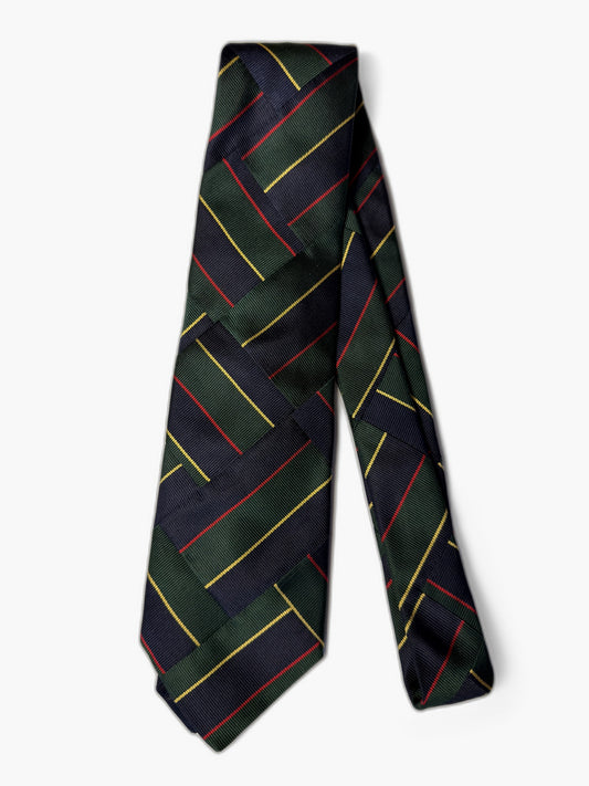 Robert Talbott Vintage Krawatte mit Tartan, gruen-blau Tartan-Karo, Gesamtansicht